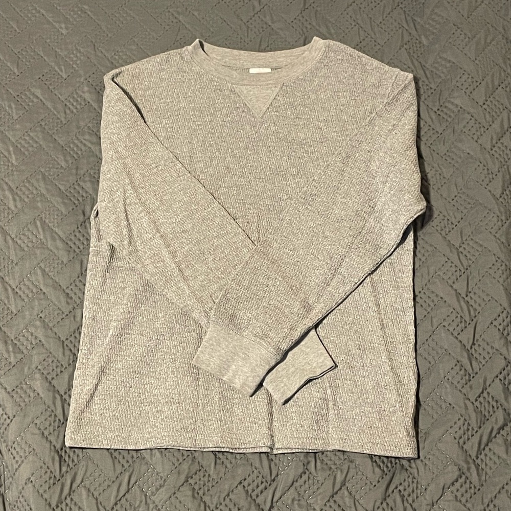 Wonder Nation Men's Light Gray Crewneck Sweater
